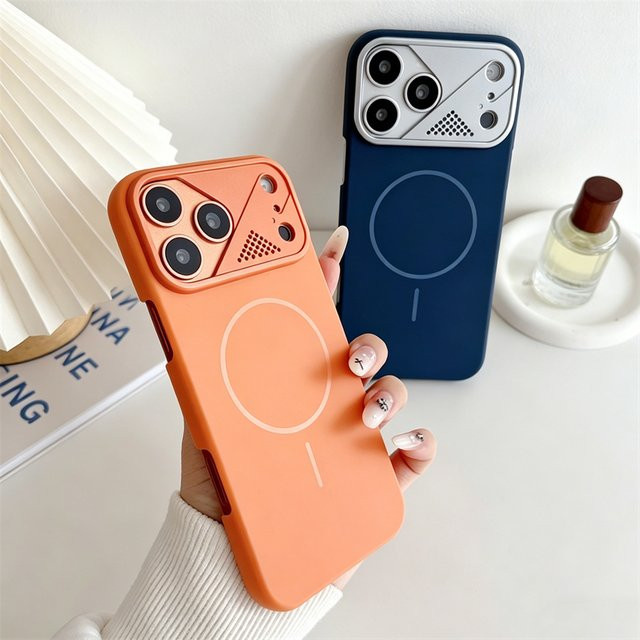SUNWARD Magnetische Matte Hülle für iPhone 17 Pro Max 16 Pro Max 15 Pro Max mit MagSafe Unterstützung in Orange - Bild 1