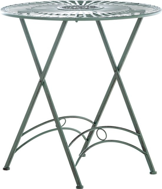 TPFGarden Gartentisch aus Metall in Antik-Grün - Bild 1