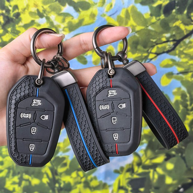 SsangYong Smart Key Case 5-Tasten Autofernbedienungsgehäuse für G4 Rexton in Schwarz - Bild 1