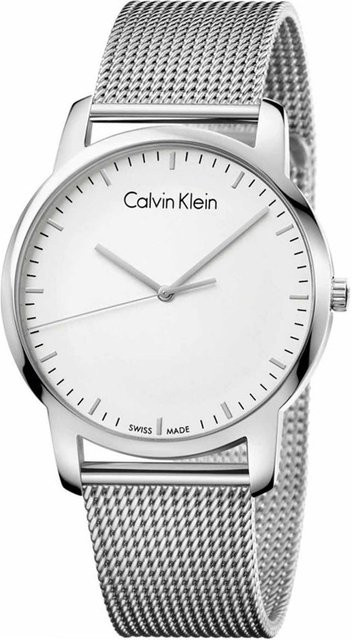 Calvin Klein Herrenuhr, Quarz, Edelstahl, Silber, 43 mm - Bild 1