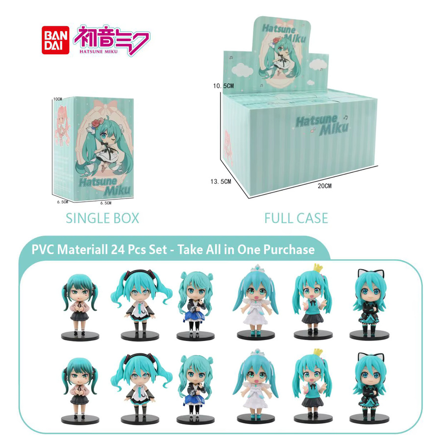 Sega Hatsune Miku Blind Box Set, 6-teiliges Set, Chibi-Figuren - Bild 2