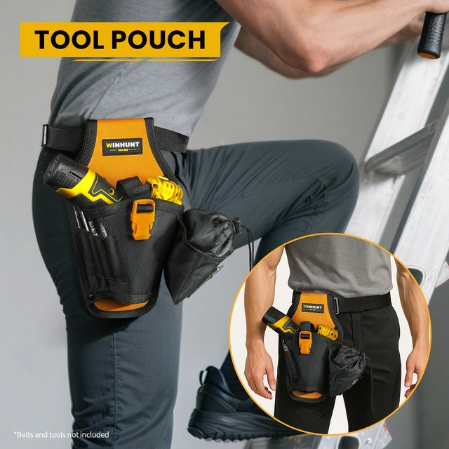 WINHUNT Elektriker-Werkzeugtasche Premium Organizer mit Bohrholster aus 1680D Material - Bild 1