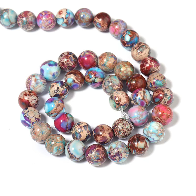 louleur Jade Perlen, Bunt, Unisex - Bild 6