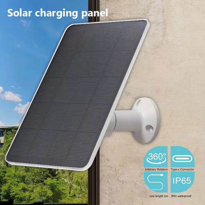 YTYIN Solarpanel 10W 5V mit USB-C Ausgang für Türklingeln und Überwachungskameras - Bild 2
