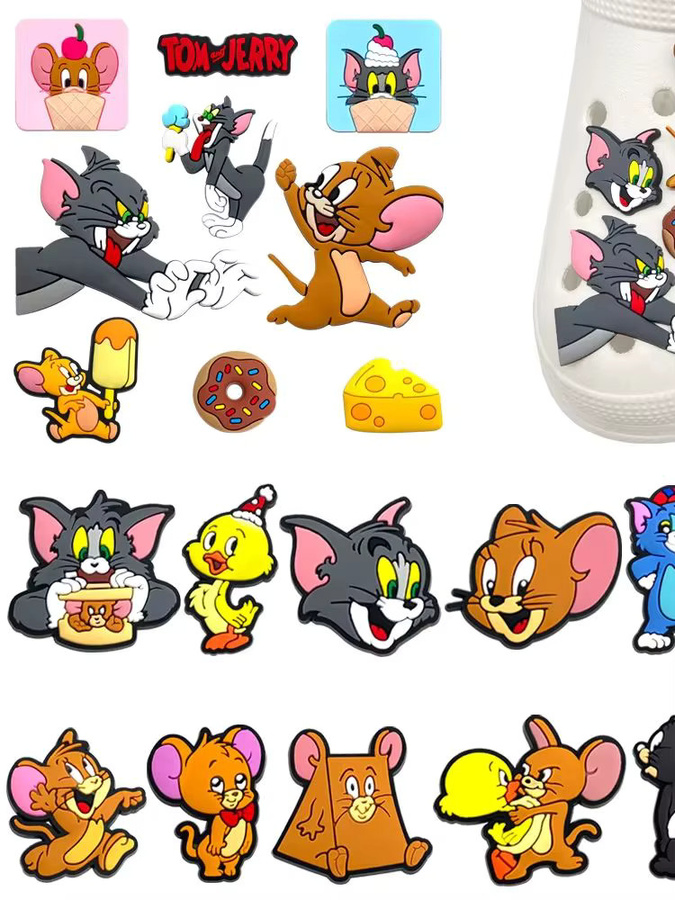 Katzen-Cartoon-Serie Schuh-Charms, PVC, Kinder - Bild 5