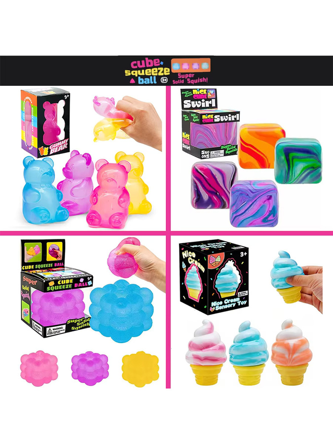 Bandai Bunte Würfel-Quetschbären, Stressabbau-Spielzeuge - Bild 4