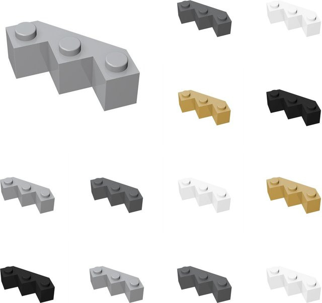 Alibricks MOC 2462 3x3 Multi-konfrontierte Schräge Ziegel in Beige für DIY technische Baustein-Modelle, 50 Stück - Bild 1