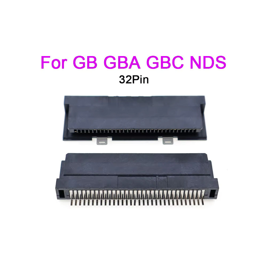 TingDong Anschluss-Spielkartensteckplatz für Retro-Konsolen in Schwarz (62-Pin, 50-Pin, 64-Pin, 60-Pin) kompatibel mit GBA, NDS, GB, GBC, SEGA Genesis, N64, SNES und FC Klon-Konsolen - Bild 2