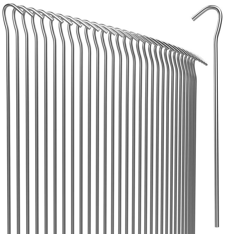 Gardebruk 150er-Set Heringe aus verzinktem Stahl mit Ø 3,5 mm in Silber - Bild 2