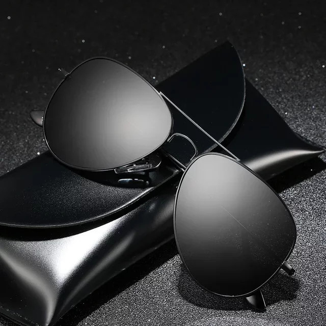RUISIMO Sonnenbrille Aviator, Vollrand, Metall, Schwarz, Unisex, polarisiert - Bild 1