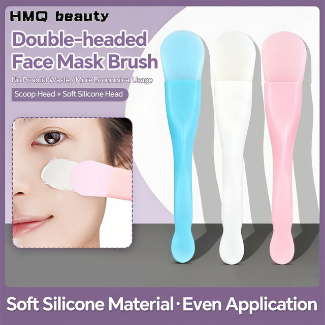 HMQ beauty Silikon-Gesichtsmaskenbürste, 2-in-1, Unisex - Bild 1