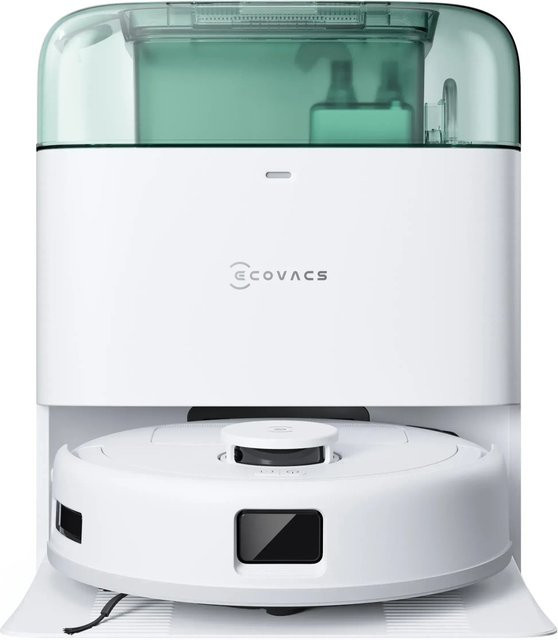 ECOVACS DEEBOT Mini GREEN Saug- und Wischroboter mit OMNI-Station in Weiß-grün - Bild 1
