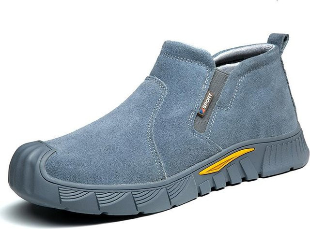 Shoekeeper Arbeitssicherheitsschuhe aus Leder in Grau, Anti-Smashing und Anti-Piercing Schutzschuhe für Elektroschweißer, Größe 45 - Bild 1