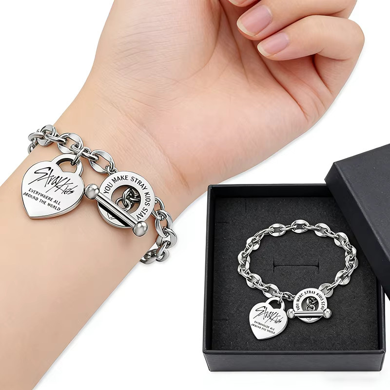 SKZOO Armband, Edelstahl, Weiß, Pfirsichherz - Bild 4