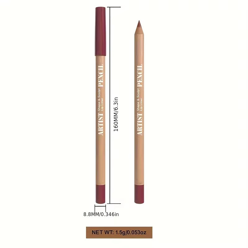 6-teiliges Lipliner-Set, matt, Beere, Braun, Rosa - Bild 3