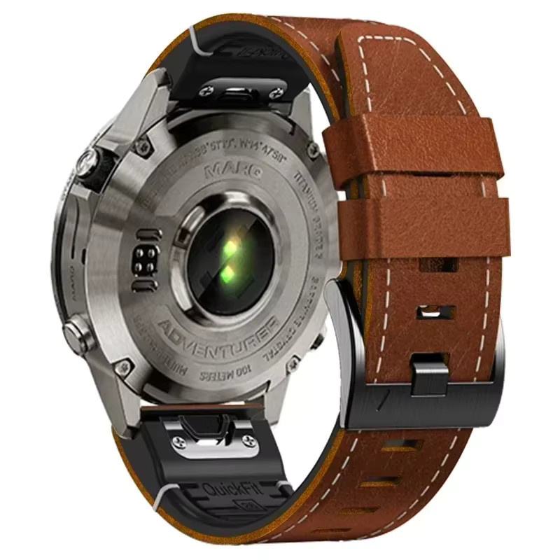 QuickFit Uhrenarmband, Leder, Silikon, Unisex - Bild 3