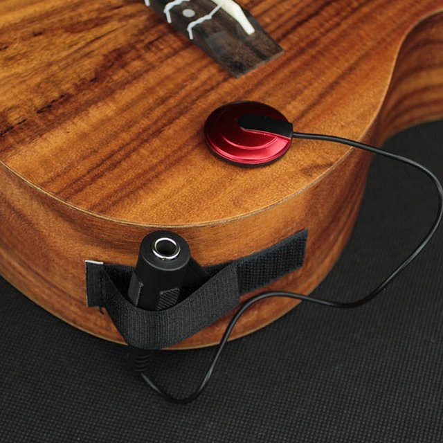 APWIKOGER Piezo-Kontaktmikrofon Condenser-Tonabnehmer für Akustikgitarre, Violine, Mandoline und Banjo - Bild 1