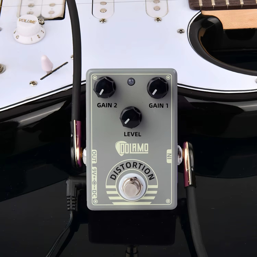 Dolamo D-5 Distortion Gitarreneffektpedal mit True Bypass für E-Gitarren - Bild 4