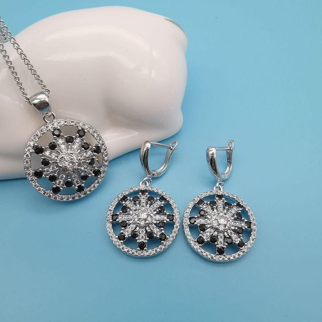 YIRAN Jewelry 5 Schmuckset, Mikro-Diamantbesetzt, Mehrfarbig, Damen, Size 10 - Bild 1