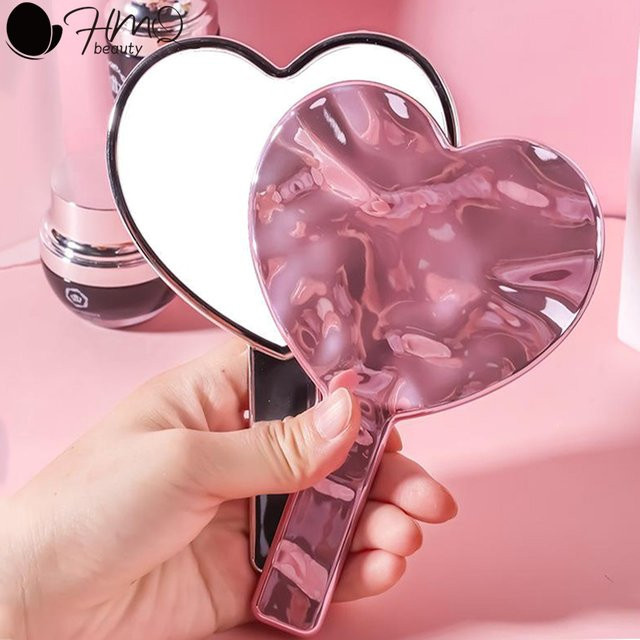 HMQ beauty Make-up-Spiegel Herzform mit Griff - Bild 1
