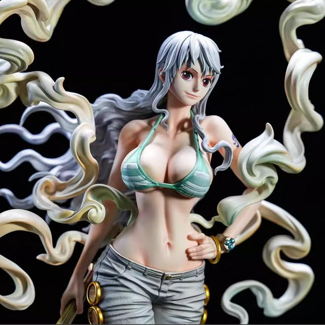 Bandai One Piece Nami Anime-Figur Sammlerstatue als Desktop-Dekoration für Anime-Fans, Höhe: 29,0 cm - Bild 1