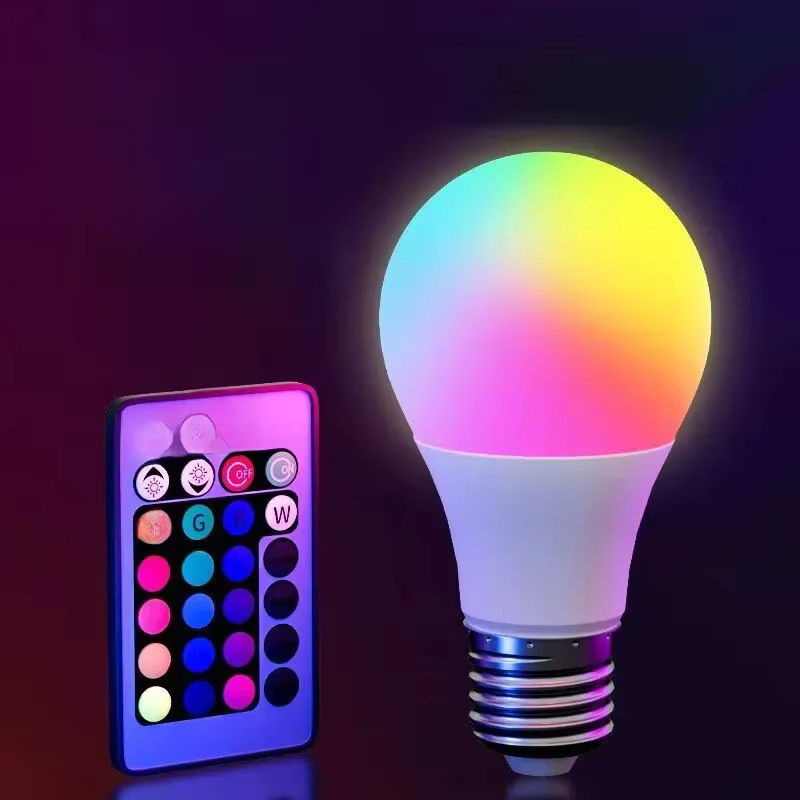 Szaoju RGB LED Glühbirne E27 mit Fernbedienung, dimmbar, Mehrfarbig, Transparent - Bild 5