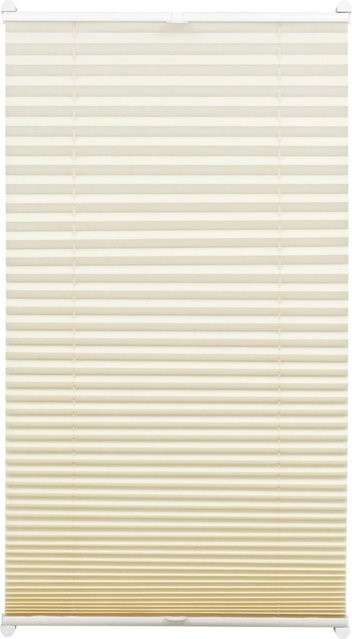 Gardinia EasyFix Plissee mit 2 Bedienschienen, Elfenbein, B: 85 cm, H: 130 cm - Bild 1
