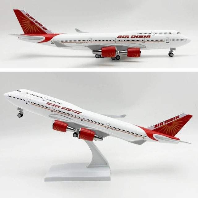 ZOCO B747 Modellflugzeug Air India Airlines, Harz, Modellflugzeug - Bild 1