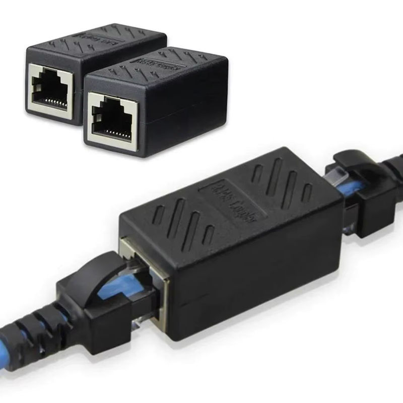 Mrgabwte Ethernet-Koppler RJ45 Buchse zu Buchse für Cat7 Cat6 Cat5 LAN-Verlängerung, Schwarz - Bild 3