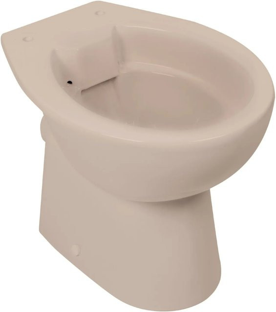 Calmwaters Stand-WC als Tiefspüler mit spülrandlosem Design und waagerechtem Abgang in Beige-Bahamabeige 07AB6143 - Bild 1