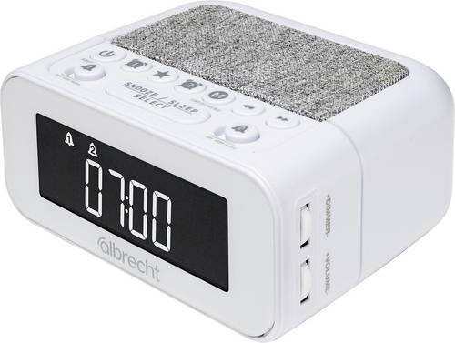 Albrecht DR 451 Radiowecker DAB+ und UKW in Weiß - Bild 1