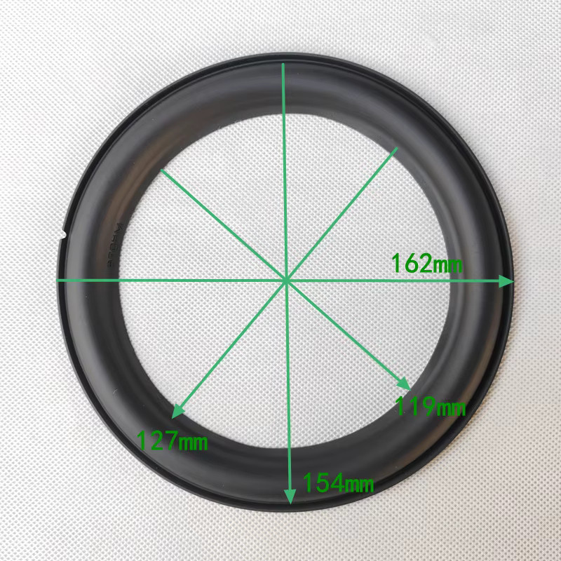 2er-Set Scan-Speak Lautsprecher Reparatur-Suspension aus Gummi für 7 Zoll 162mm in Schwarz - Bild 2
