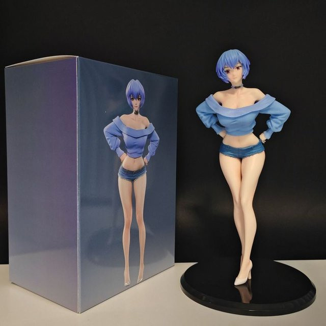 Bandai Rei Ayanami Anime-Mädchen, Actionfigur, 19cm, Kunststoff - Bild 1