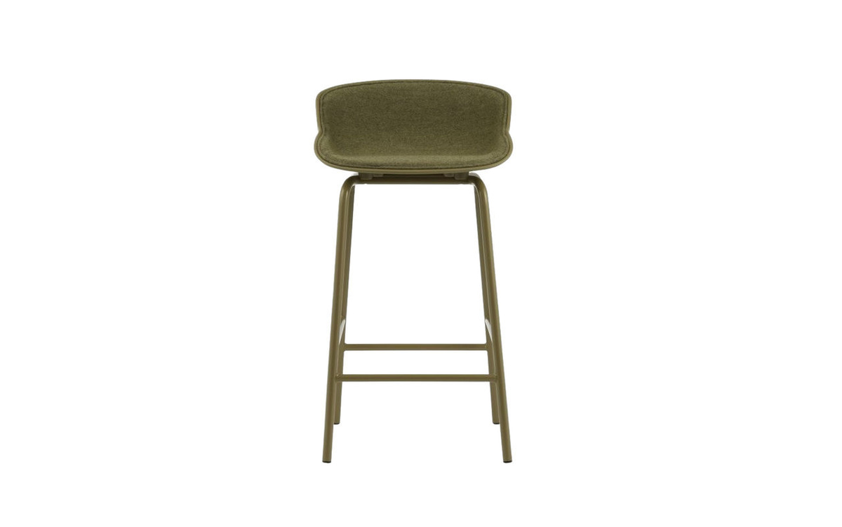 Normann Copenhagen Hyg Barhocker mit Frontpolsterung in Grün, skandinavischer Stil, Höhe: 65 cm - Bild 2