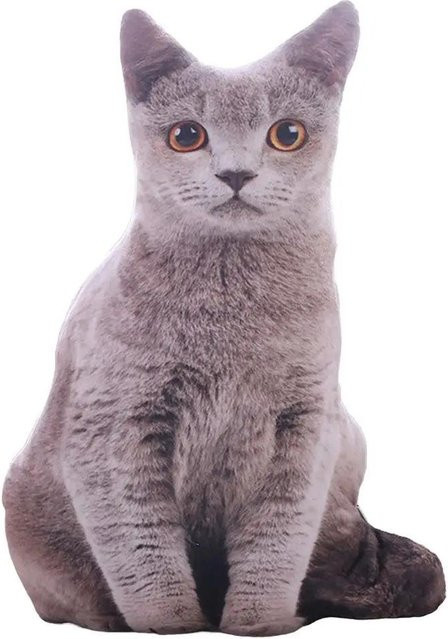 Yiran Health & Beauty Katze Plüschtier, ab 0 Jahren, Grau - Bild 1