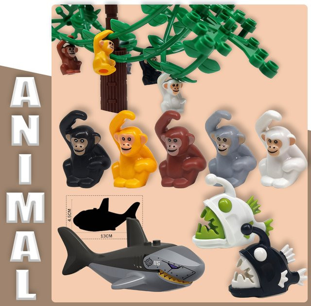 BRICKPANDA MOC City Zoo Tier-Serie, Bausteine, Zubehör - Bild 1