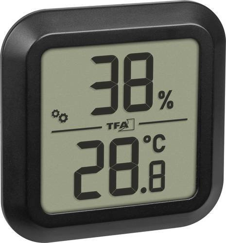TFA Dostmann Digitales Thermo-Hygrometer zum Einbau Schwarz 30.5061.01 - Bild 1