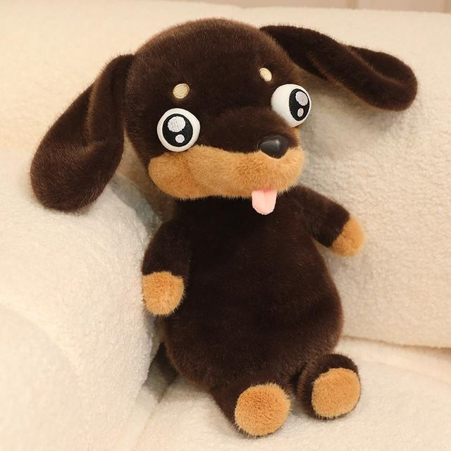 Yiran toy Dackel Brauner Hund, Plüschtier, 40cm, ab 14 Jahre - Bild 1