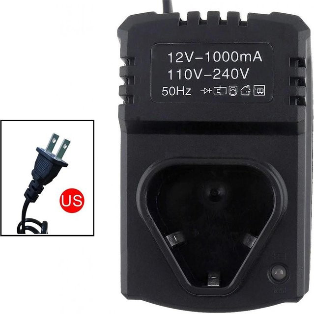 Industry Supplies Ladegerät für elektrische Bohrmaschinen und Druckluftwerkzeuge, 12 V DC, Schwarz - Bild 1