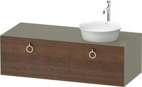 Duravit Waschtischunterschrank White Tulip in Weiß Hochglanz B/T: 130 x 55 x 40,8 cm - Bild 1