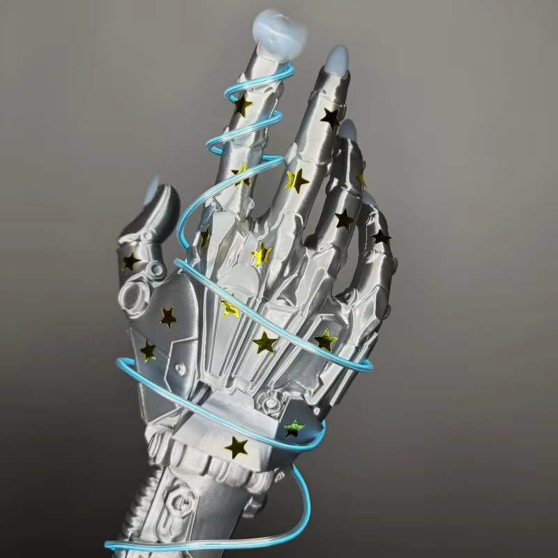 Bandai JoJo's Bizarre Adventure Jonny Jostad Rotates The Nail Cover Cosplay Armor Dress Up, Grau, Kunststoff - Bild 1