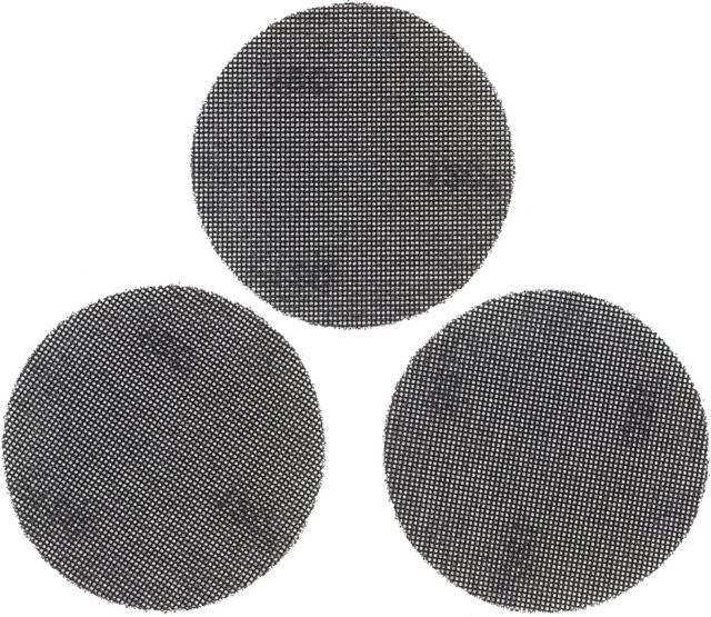 Stanley FatMax Klett Schleifgitter K120 gelocht für Exzenterschleifer, 125 mm, 3 Stück, Schwarz - Bild 1