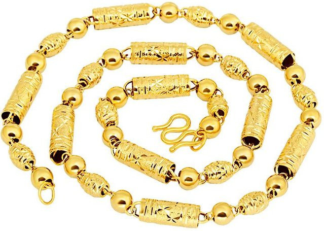 Herrenhalskette Messing, Gold, Herren - Bild 1
