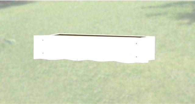 WEKA Blumenkasten aus Massivholz in Weiß, Breite: 60 cm - Bild 1