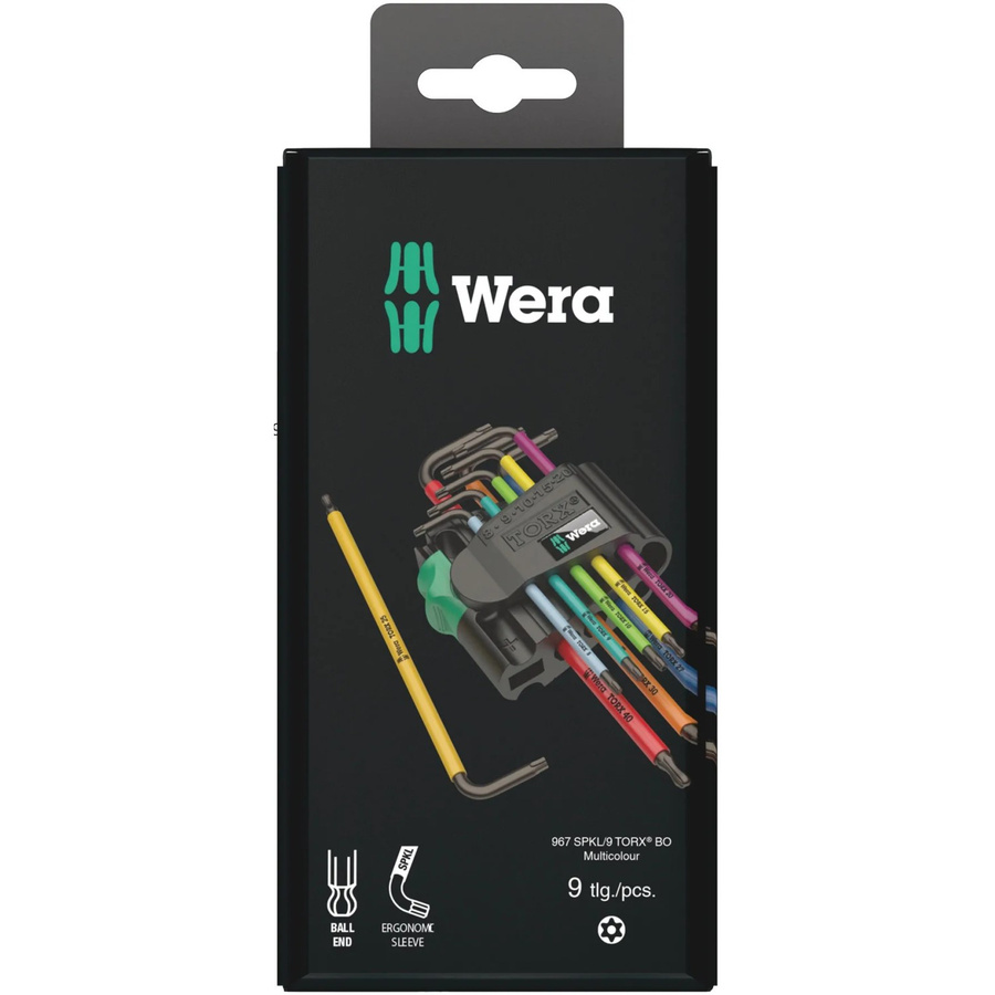 Wera Winkelschraubendreher-Set 967/9 TX BO Multicolour BlackLaser 9-teilig - Bild 3