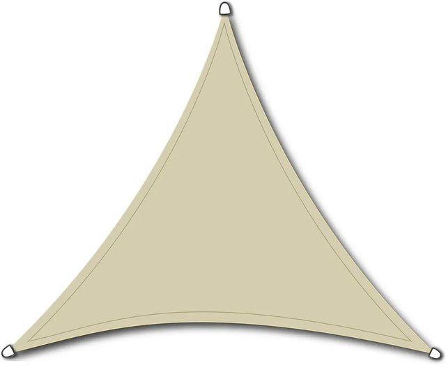 Siena Garden Solino Sonnensegel dreieckig in Ecru/Beige aus HDPE-Gewebe B/T/H: 3,6 x 3,6 x 3,6 m - Bild 1