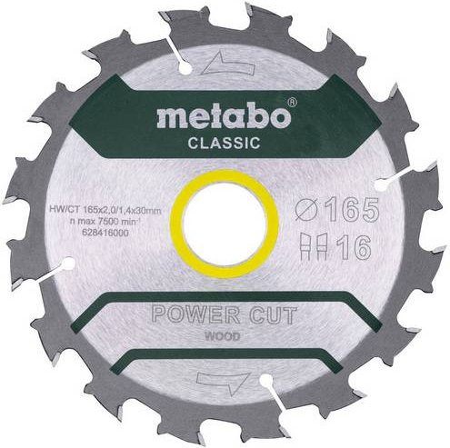 Metabo Kreissägeblatt Power Cut Wood Classic für Holz und Metall, Farbe: Silber, Durchmesser: 165 mm, Bohrung: 30 mm, Zähne: 48 - Bild 1