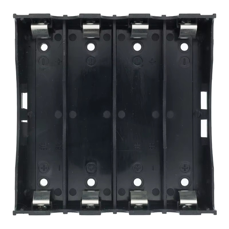 ABS 18650 Power Bank Gehäuse Batteriekasten in Schwarz für 1 bis 4 Slots mit festen Pins - Bild 5