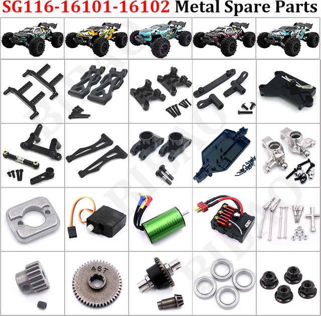 BIBAO Zubehör Metall-Upgrade Arm Schwingender Stoßdämpfer, Blau - Bild 1
