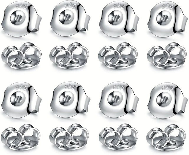 Ohrring-Verschlüsse, 925 Sterlingsilber, Unisex - Bild 1